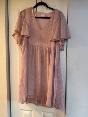 ARULA Blush Pink Top with Black Trim